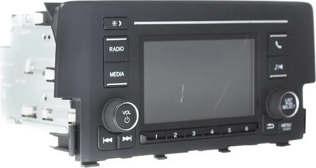 Alt view image 2 of 5 - 2017-18 Honda Civic AMFM Radio Receiver Mp3 Player Part Number 39100-TGG-A520-M1