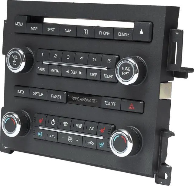 Alt view image 2 of 4 - 2011-12 Lincoln MKS Multimedia Climate Control Panel Model Number BA5T-18A802-AD