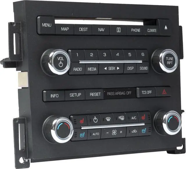 Alt view image 3 of 4 - 2011-12 Lincoln MKS Multimedia Climate Control Panel Model Number BA5T-18A802-AD
