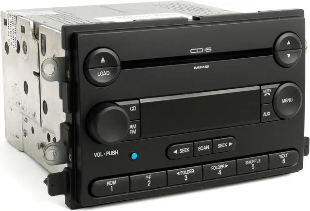 Alt view image 4 of 6 - 2005 Ford F-150 Truck Radio AM FM 6 Disc Player w Bluetooth Music 5L3T-18C815-FJ