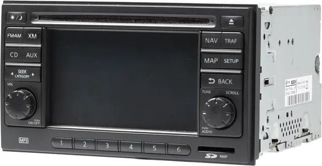 Alt view image 2 of 5 - 2013-2015 Nissan Rogue AMFM SAT Radio 6 Disc CD Player GPS Navigation 259151VY1B