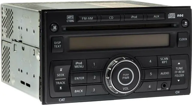 Alt view image 3 of 5 - 2012-2013 Nissan Versa Radio AM FM CD Player Auxiliary Input - 281853AN1A CY20G