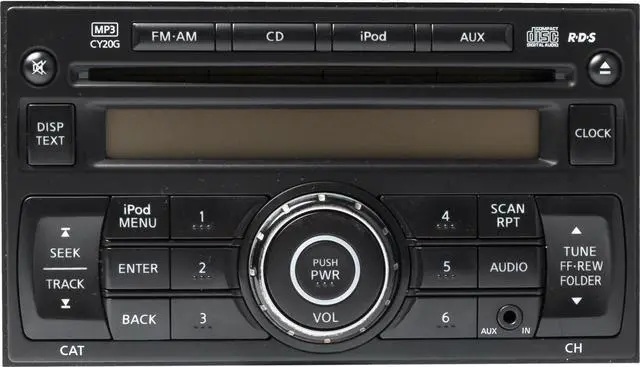 Main image of 2012-2013 Nissan Versa Radio AM FM CD Player Auxiliary Input - 281853AN1A CY20G