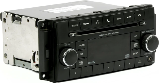 Alt view image 3 of 6 - 2012-17 Dodge 1500 2500 3500 Jeep Liberty Wrangler Stereo CD Aux RES P05091198AA