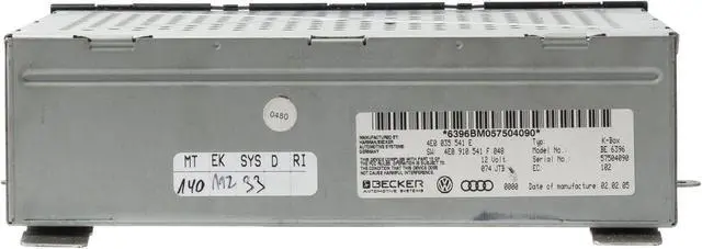 Main image of 2005-2010 Audi A8 AM FM Radio Audio Multimedia Player Model Number 4E0035541E