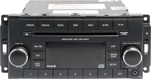 Main image of 2015-2017 Jeep Wrangler AM FM Radio Single Disc CD MP3 Player P68252823AA RES