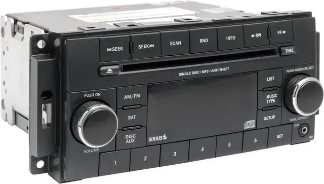 Alt view image 3 of 5 - 2015-2017 Jeep Wrangler AM FM Radio Single Disc CD MP3 Player P68252823AA RES