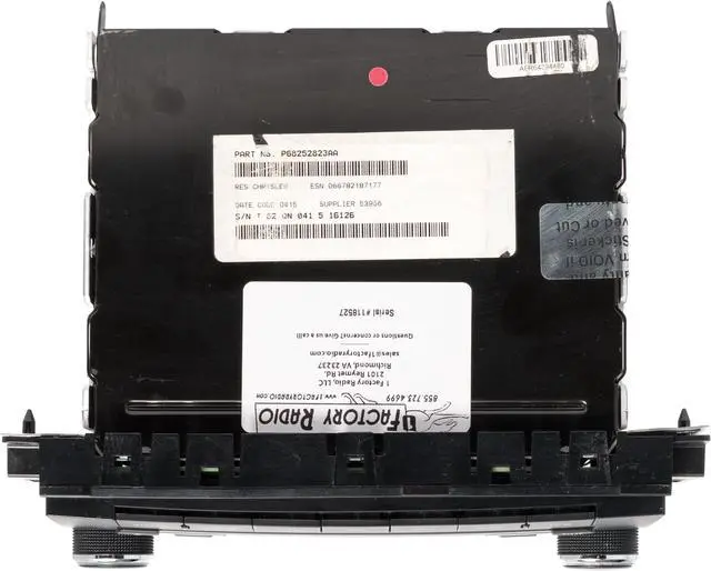 Alt view image 5 of 5 - 2015-2017 Jeep Wrangler AM FM Radio Single Disc CD MP3 Player P68252823AA RES