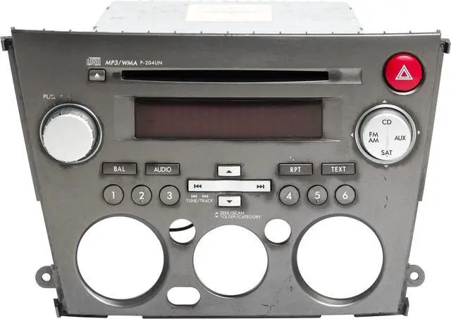 Alt view image 2 of 6 - 2007 2008 2009 Subaru Legacy AM FM Single Disc CD Radio 86201-AG69A Code P-204UN