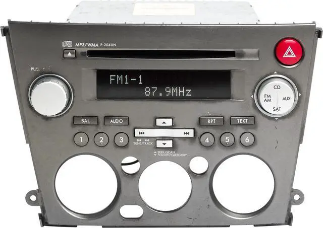 Main image of 2007 2008 2009 Subaru Legacy AM FM Single Disc CD Radio 86201-AG69A Code P-204UN