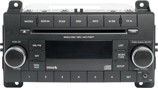 Main image of 2013 Jeep Grand Cherokee AM FM CD Radio Face Code RES OEM Single P05091165AB