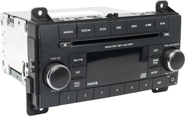 Alt view image 3 of 5 - 2013 Jeep Grand Cherokee AM FM CD Radio Face Code RES OEM Single P05091165AB