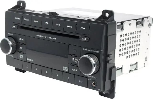 Alt view image 2 of 5 - 2013 Jeep Grand Cherokee AM FM CD Radio Face Code RES OEM Single P05091165AB