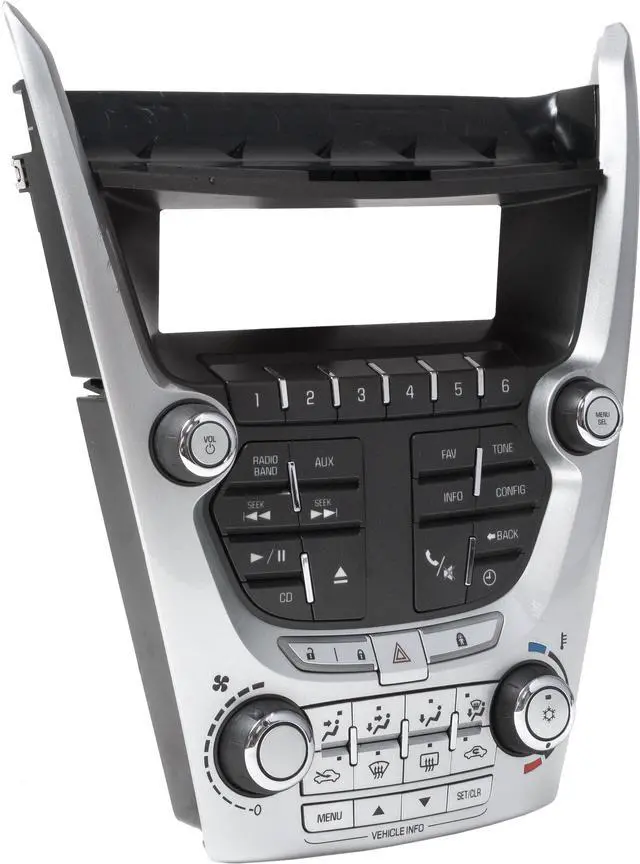 Alt view image 3 of 4 - 2010-11 Chevrolet Equinox Audio Climate Temperature Control Panel Model 20920042