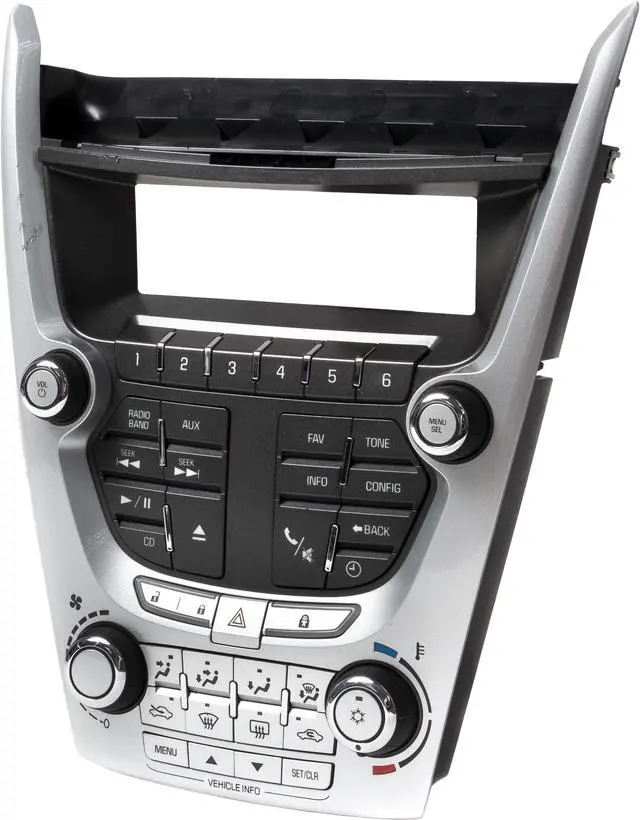 Alt view image 2 of 4 - 2010-11 Chevrolet Equinox Audio Climate Temperature Control Panel Model 20920042