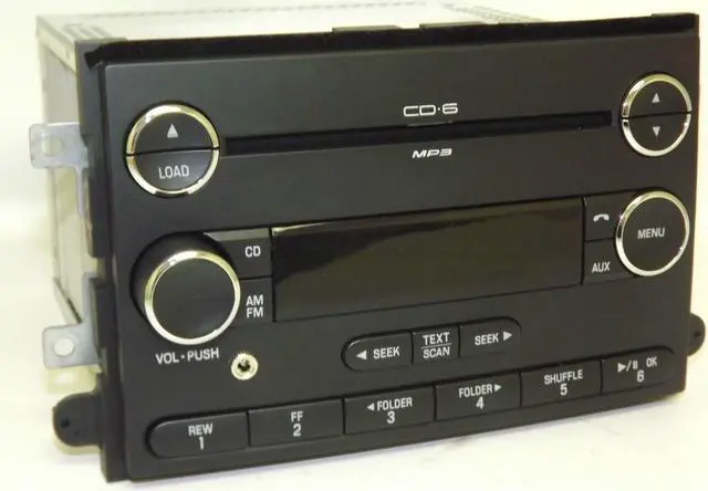 Alt view image 5 of 5 - Ford Fusion Milan Premium AM FM 6 Disc mp3 CD Radio w Aux iPod In 9E51-18C815-DA