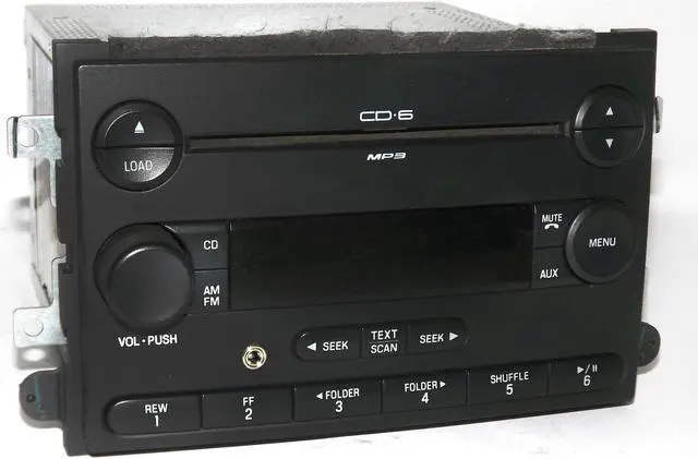 Main image of Ford Fusion Mercury Milan 2007 AM FM 6 Disc mp3 Radio w Aux Input 7E5T-18C815-AB