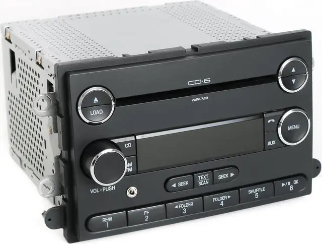 Alt view image 2 of 5 - Mercury Milan 06-09 Ford Fusion AM FM 6 Disc CD Radio w Aux Input 8E5T-18C815-AF