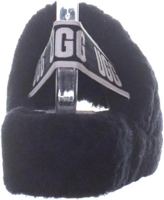 Alt view image 5 of 6 - UGG Australia Fluff Yeah Slide Sandals, Black, 6 US / 37 EU