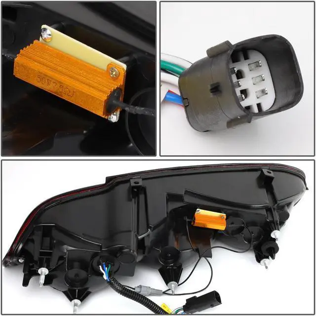 Alt view image 4 of 6 - DNA Motoring TL-LED-3D-CC16-RD For 2016 to 2018 Chevy Camaro Full LED 3D Tube Bar+Sequential Turn Signal Tail Brake Light Reverse Lamps (Red) 17