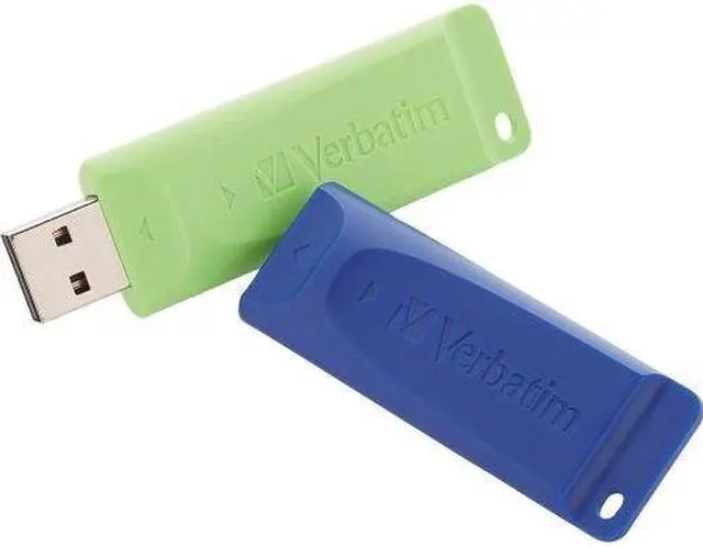 Alt view image 3 of 18 - Verbatim Store 'n' Go 16GB 16GB Store 'n' Go USB Flash Drive - 2pk - Blue, Green 98713