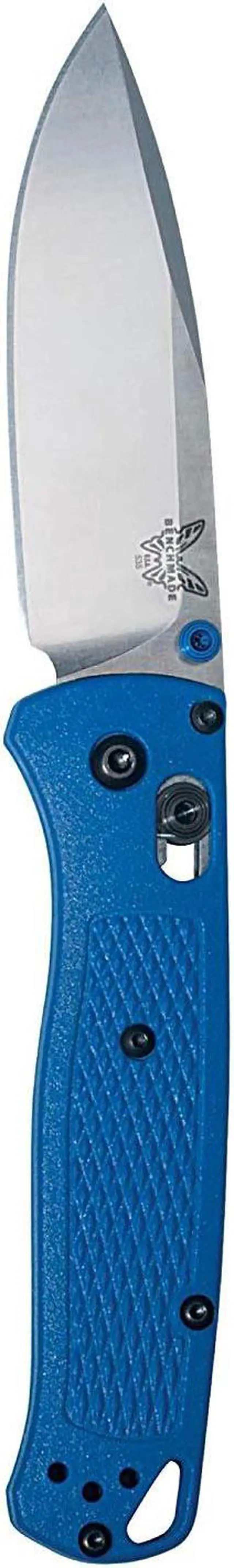 Main image of Benchmade 535 Bugout Plain Drop-Point Blade Blue
