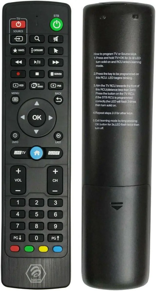 Main image of BuzzTV IR-100 Original Factory Replacement Remote Control XR4000 / XRS4000 / E1