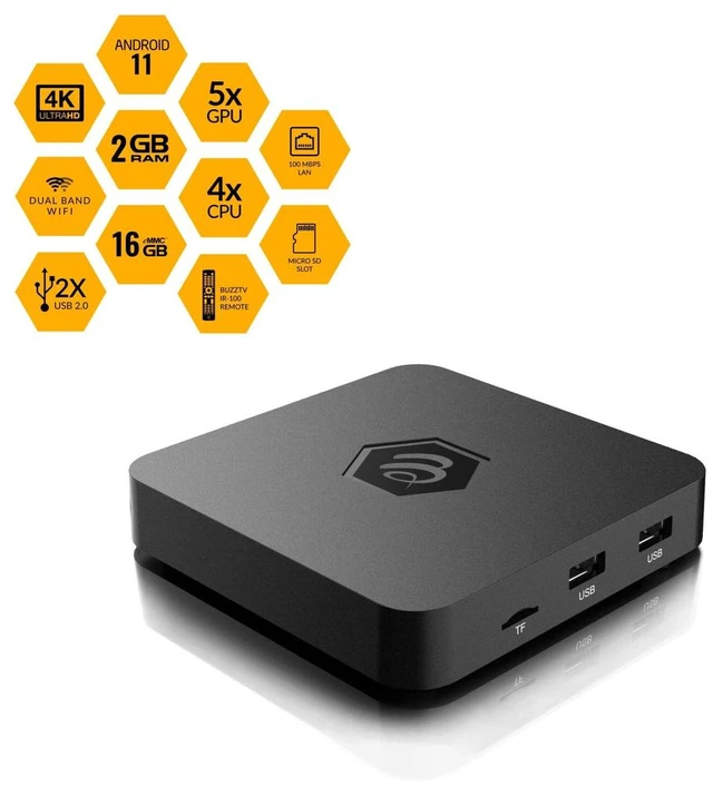 Alt view image 7 of 11 - BuzzTV B5 Set-top smart box