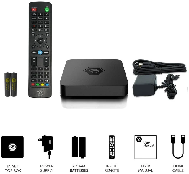 Alt view image 9 of 11 - BuzzTV B5 Set-top smart box