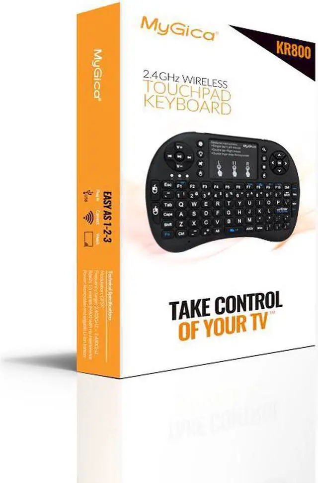 Main image of MyGica KR-800 Wireless Keyboard and Touch Pad for Mouse Function and Backlight