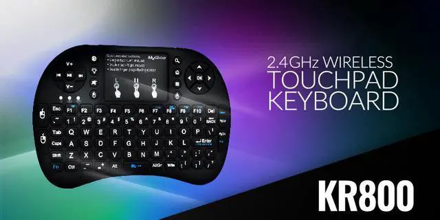 Alt view image 5 of 5 - MyGica KR-800 Wireless Keyboard and Touch Pad for Mouse Function and Backlight