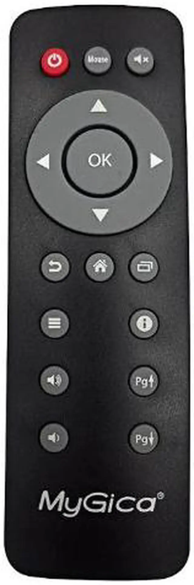 Main image of MyGica KR-34 Original Replacement IR Remote Control - Black, for ATV 1200, 520E, 400, 120, 510x, 500x, Pivos Xios DS & JynxBox M6