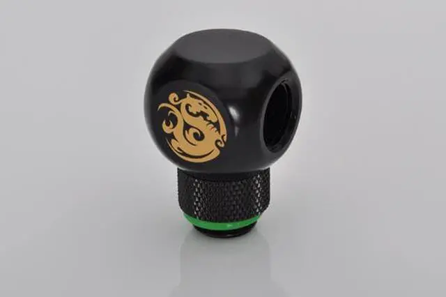 Alt view image 5 of 5 - Bitspower BP-MBTR-C G1/4" Matt Black T-Rotary IG1/4"X2 Extender