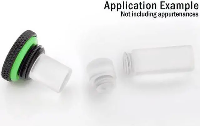 Alt view image 3 of 10 - Bitspower G1/4" Low-Profile Stop Fitting V2, Matte Black