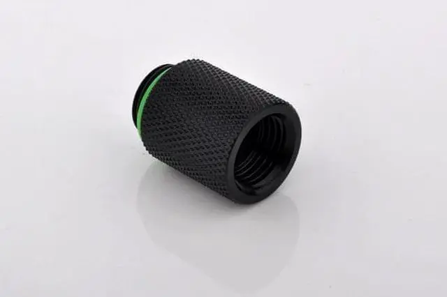 Alt view image 2 of 16 - Bitspower BP-MBWP-C61 G1/4" Matt Black IG1/4" Extender-20MM
