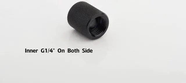 Alt view image 4 of 8 - Bitspower G1/4" Female to Female Extender, 20mm, Matte Black