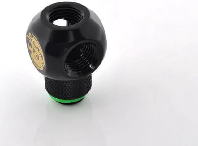 Alt view image 2 of 9 - Bitspower G1/4" Q-Rotary Extender Fitting with Triple G1/4" Female Ports, Rotary, Matte Black