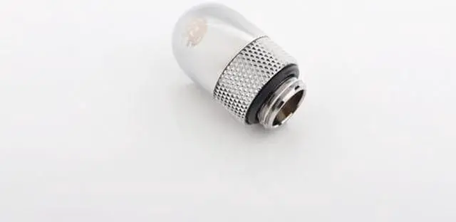 Alt view image 2 of 4 - Bitspower BP-60R G1/4" Silver Shining Rotary 60-Degree IG1/4" Extender