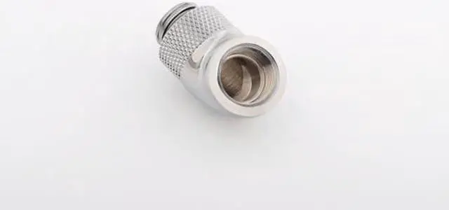 Alt view image 4 of 4 - Bitspower BP-60R G1/4" Silver Shining Rotary 60-Degree IG1/4" Extender