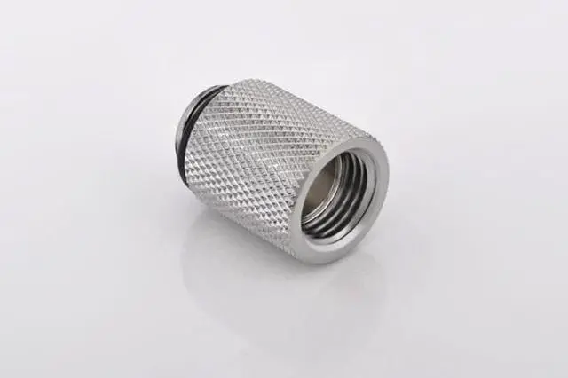 Alt view image 4 of 11 - Bitspower G1/4" Male to Female Extender Fitting, 20mm, Silver Shining