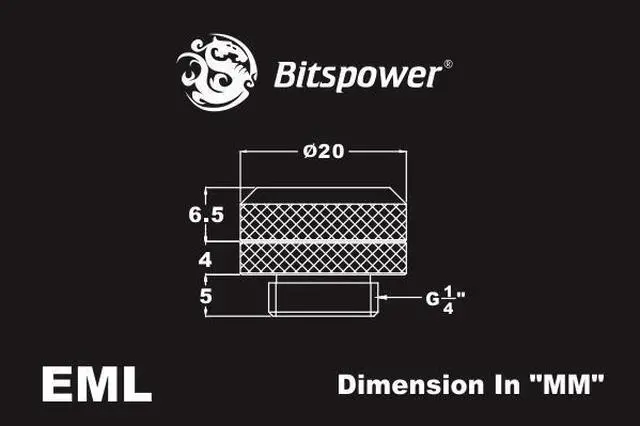 Alt view image 4 of 13 - Bitspower G1/4" to Enhance Multi-Link Fitting for 12mm OD Rigid Tubing (For Use with Bitspower Rigid Tubing Only), Silver Shining