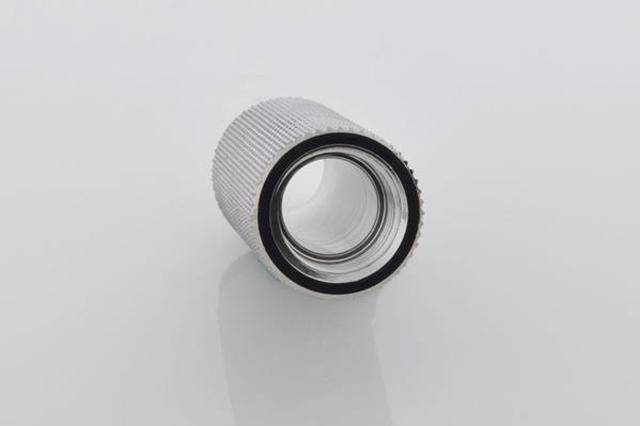Alt view image 2 of 7 - Bitspower G1/4" Male to Female Extender Fitting, 40mm, Silver Shining