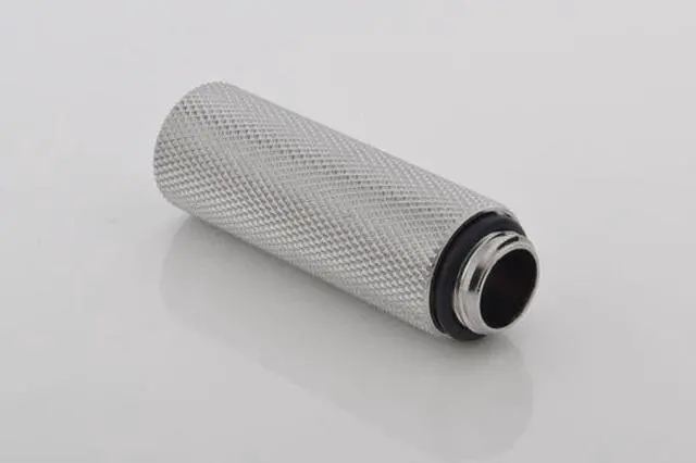 Alt view image 4 of 9 - Bitspower G1/4" Male to Female Extender Fitting, 50mm, Silver Shining