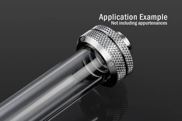 Alt view image 3 of 11 - Bitspower G1/4" to Enhance Multi-Link Fitting for 16mm OD Rigid Tubing, Silver Shining