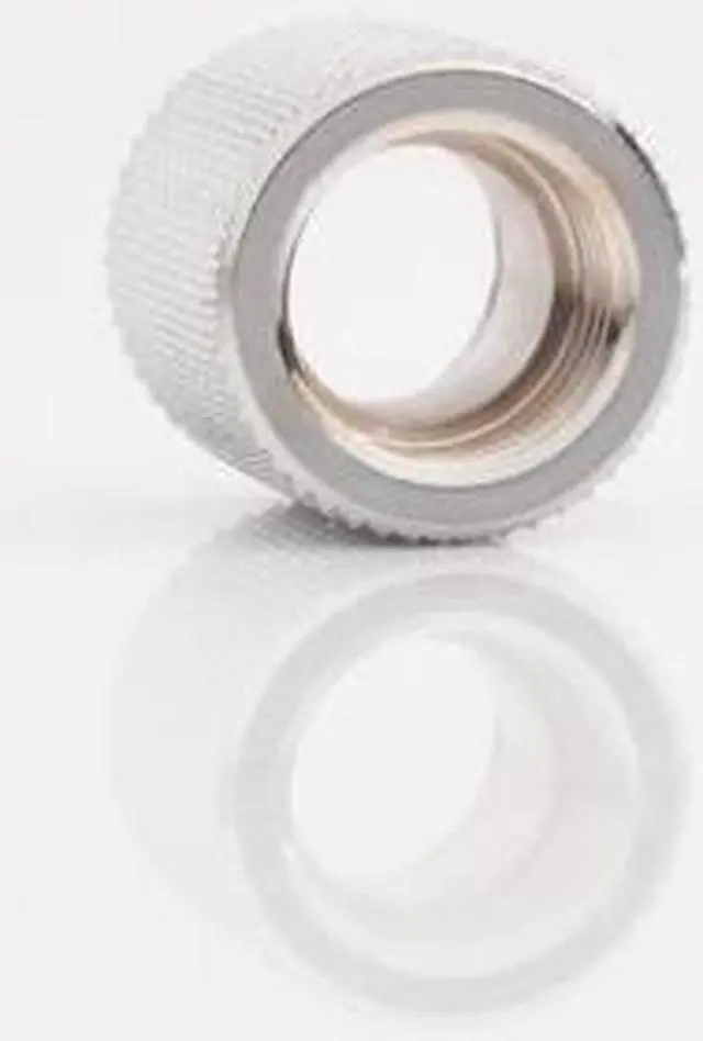 Alt view image 2 of 7 - Bitspower G1/4" Female to Female Extender, 20mm, Silver Shining
