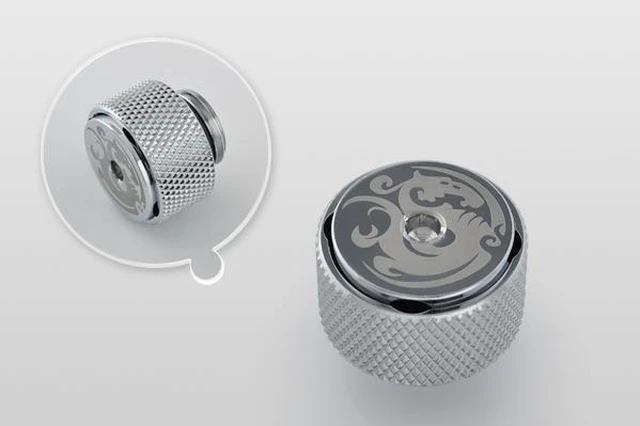 Alt view image 3 of 8 - Bitspower G1/4" Air Exhaust Fitting, Silver Shining