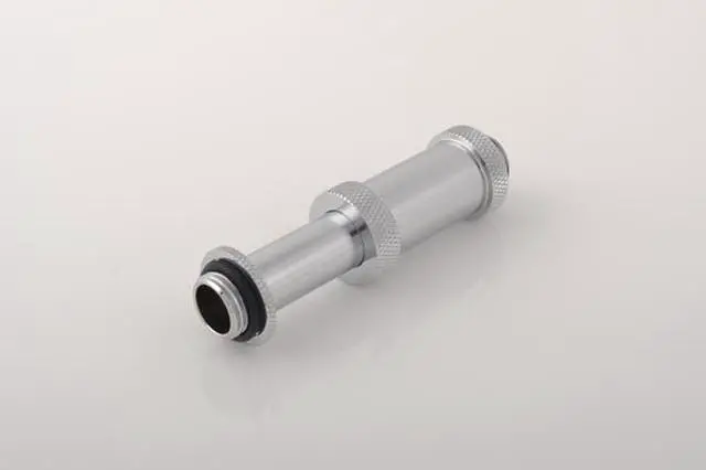 Alt view image 3 of 5 - Bitspower G1/4" Adjustable Aqua Link Pipe (41-69mm), Silver Shining