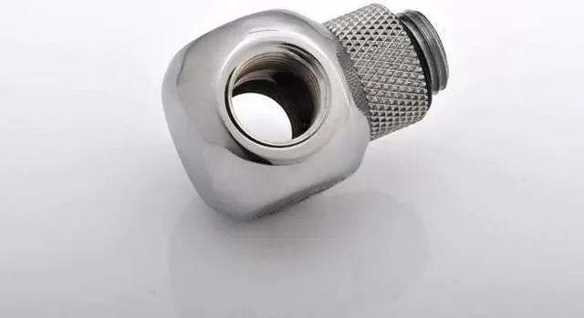 Alt view image 4 of 4 - Bitspower BP-TR-C G1/4" Silver Shining T-Rotary IG1/4"X2 Extender