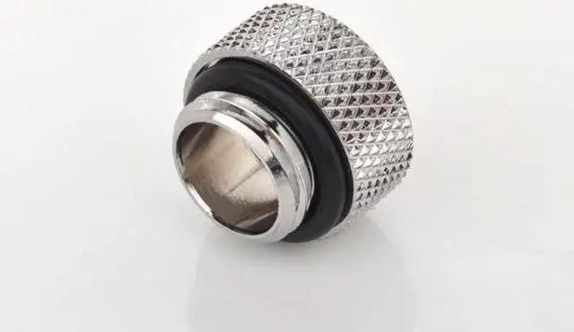 Alt view image 2 of 7 - Bitspower G1/4" Male to Female Extender Fitting, 7.5mm, Silver Shining