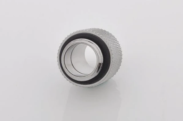 Alt view image 2 of 9 - Bitspower G1/4" Male to Male Extender Fitting (14mm), Rotary, Silver Shining